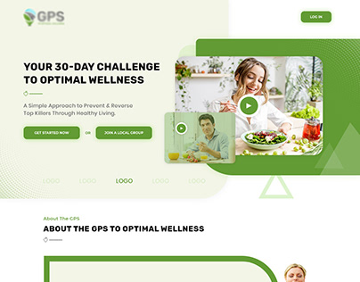 Wellness, Diet ,Yoga Multipurpose Landing Page Design