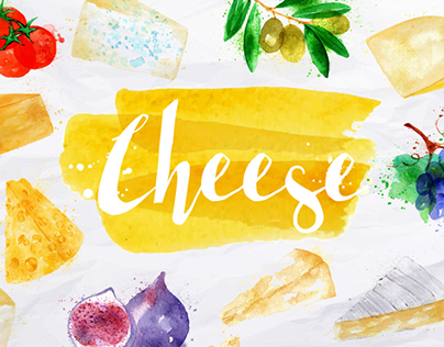 Watercolor Cheese Posters