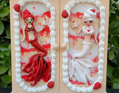 Strawberry Shortcake Mermaids Upcycled Jewelry Box