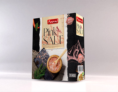 Pink Salt Box Packaging Design