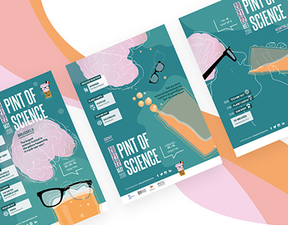 Graphic Design - Pint Of Science Belgium 2019