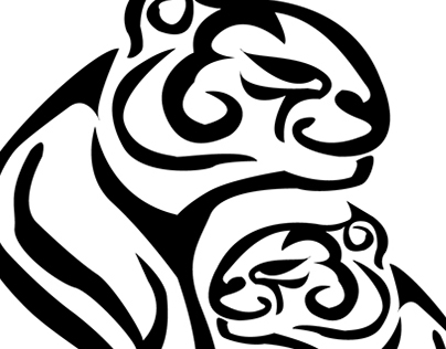 Momma tiger logo