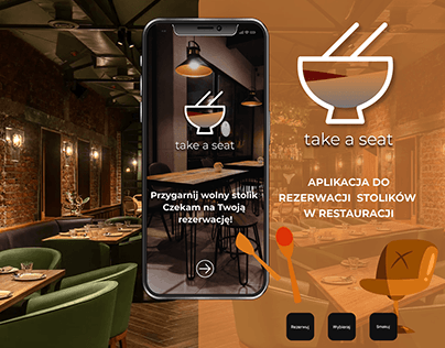 Project thumbnail - UX/UI Aplikacja mobilna: take a seat