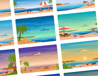 25 Sea and Beach Backgrounds