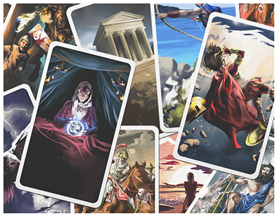Mythical Melee | Greek Card Game Illustrations