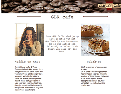 website voor GLR cafe