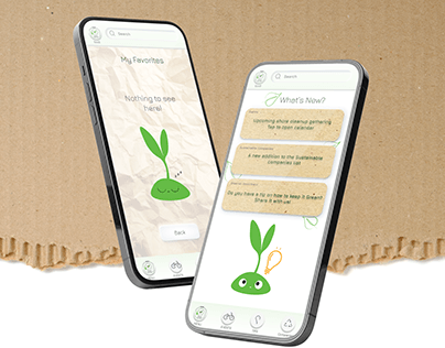 "EcoS" mobile app - UX | UI (portfolio project)