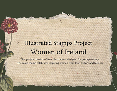 Illustrated Stamps: Woman of Ireland