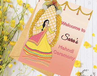 Sangeet and mehndi invites