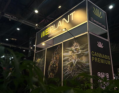 Diseño Stand We-Plant. EXPO CANNABIS 2023