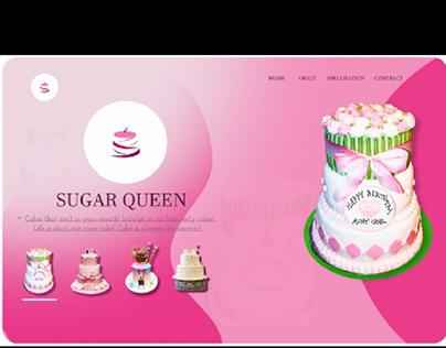 cake shop website design