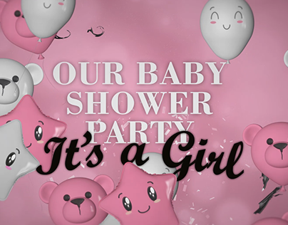 Baby shower invitation video