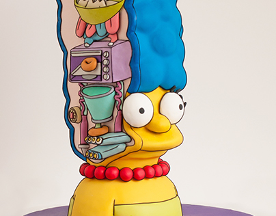 Marge Simpson Cake for Galileo TV