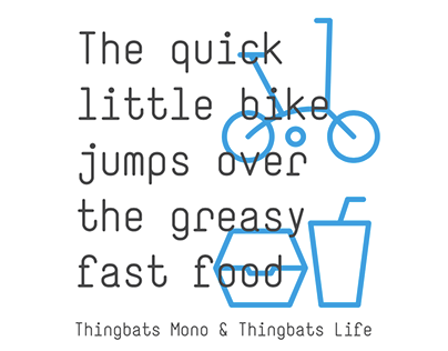 Thingbats Mono Typeface
