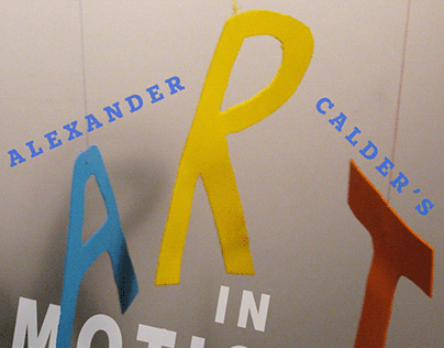 Alexander Calder exhibit poster