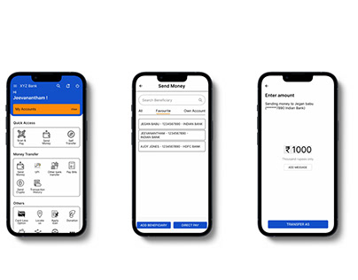 Mobile Banking App for Crypto transaction (UI Design)