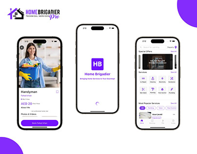 Home Brigadier Home Services App Design
