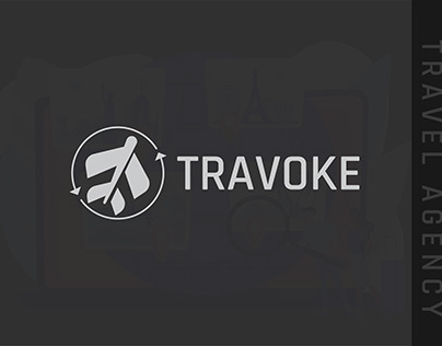 Travoke, Travel Agency Logo Design