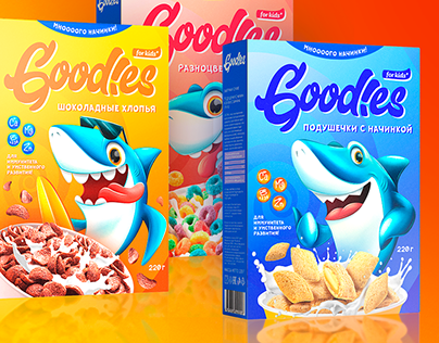 Brand character and packaging design for cereal boxes