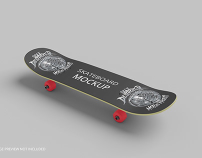 Skateboard mockup