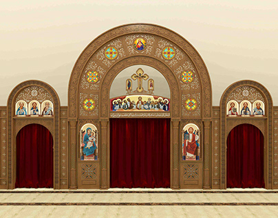 Coptic Orthodox Church Iconostasis Egypt