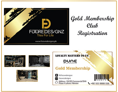 Gold Membership Card Advertisement Flux