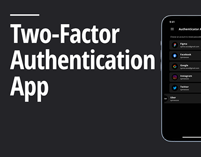 Authenticator app design