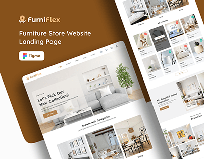 FurniFlex - Furniture Website Landing Page UI Design