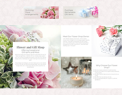 Project thumbnail - Flower And Gift Shop Site Design