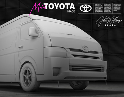 3D Model Matatu Toyota Hiace