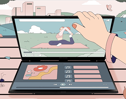Zenbook Duo UX8406 : An Animated Showcase