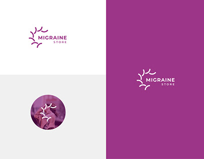 Migraine Logo Design | Modern Logo | Symbol | Minimal