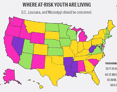 Where at-risk youth are living in the US