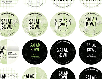 Salad bowl label