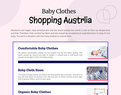 Baby Clothes Shopping Australia