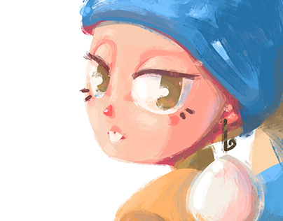 Character Design - Girl with a pearl earring