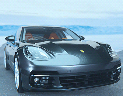 Porsche Panamera - Blender Animation