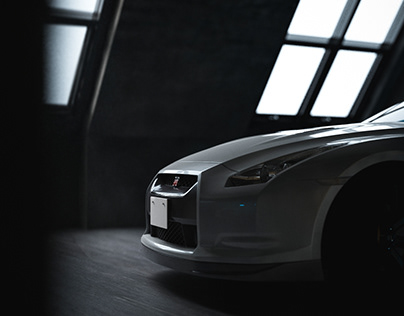 Nissan GTR 3D Render | Workshop design