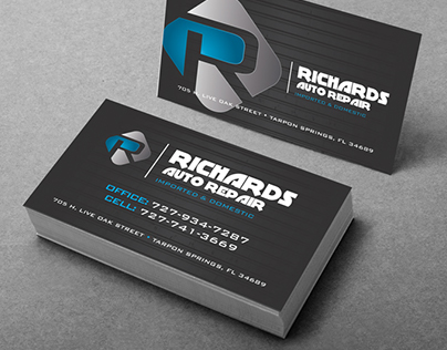 Richards Auto Repair Rebrand & Business Cards