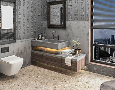 Bathroom design
ancient Egyptian mood 🤍