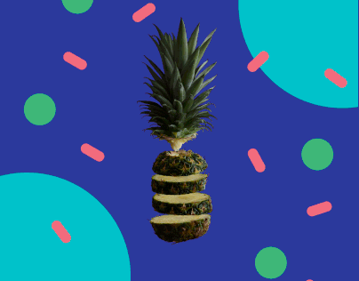 Pineapple in motion