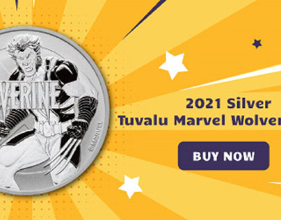 Marvel 2021 Tuvalu Wolverine 1 oz Silver BU