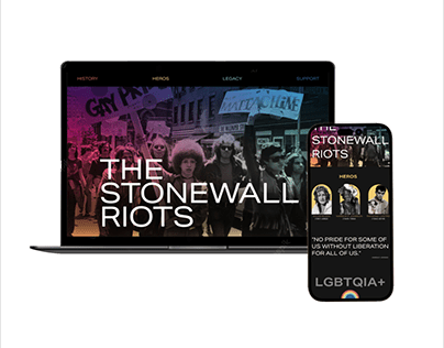 Project thumbnail - The Stonewall Riots Web Design