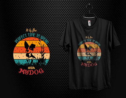 It is the perfect time to spend with my dog tee design