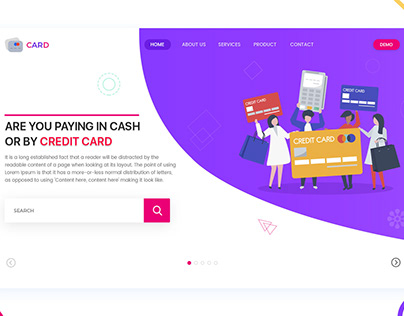 Credit Card pay landing page