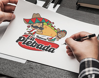 Logo Ilustrativo para Restaurante de tacos