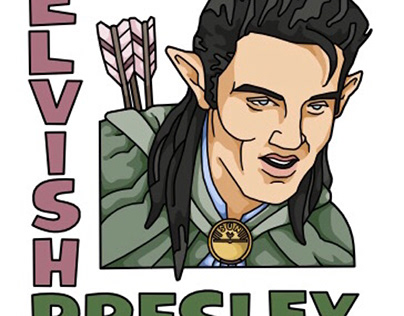 Elvish Presley Sticker