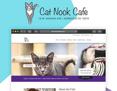 Cat Nook Cafe Website
