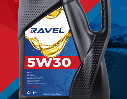 Ravel Engine Oil | Package Design
