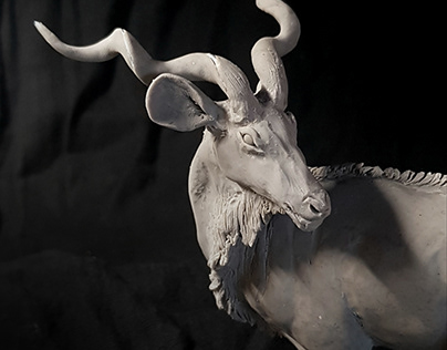Sculpture of the greater Kudu